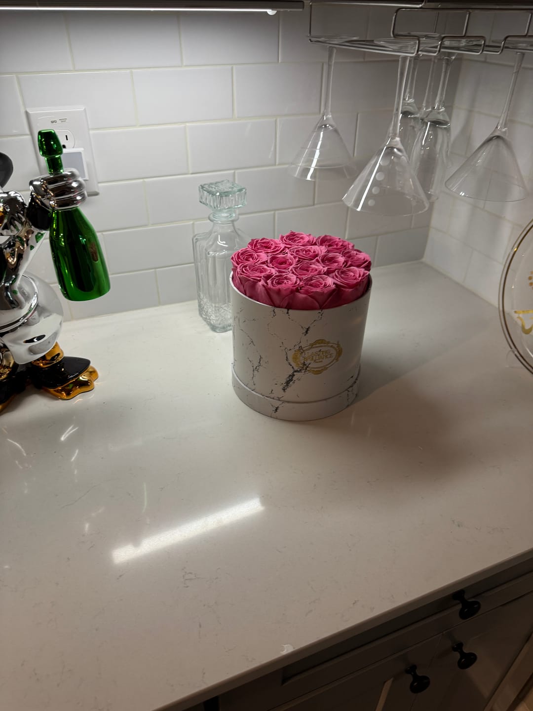 Customer photo review of Ever Grace 13 Roses In Marble Box