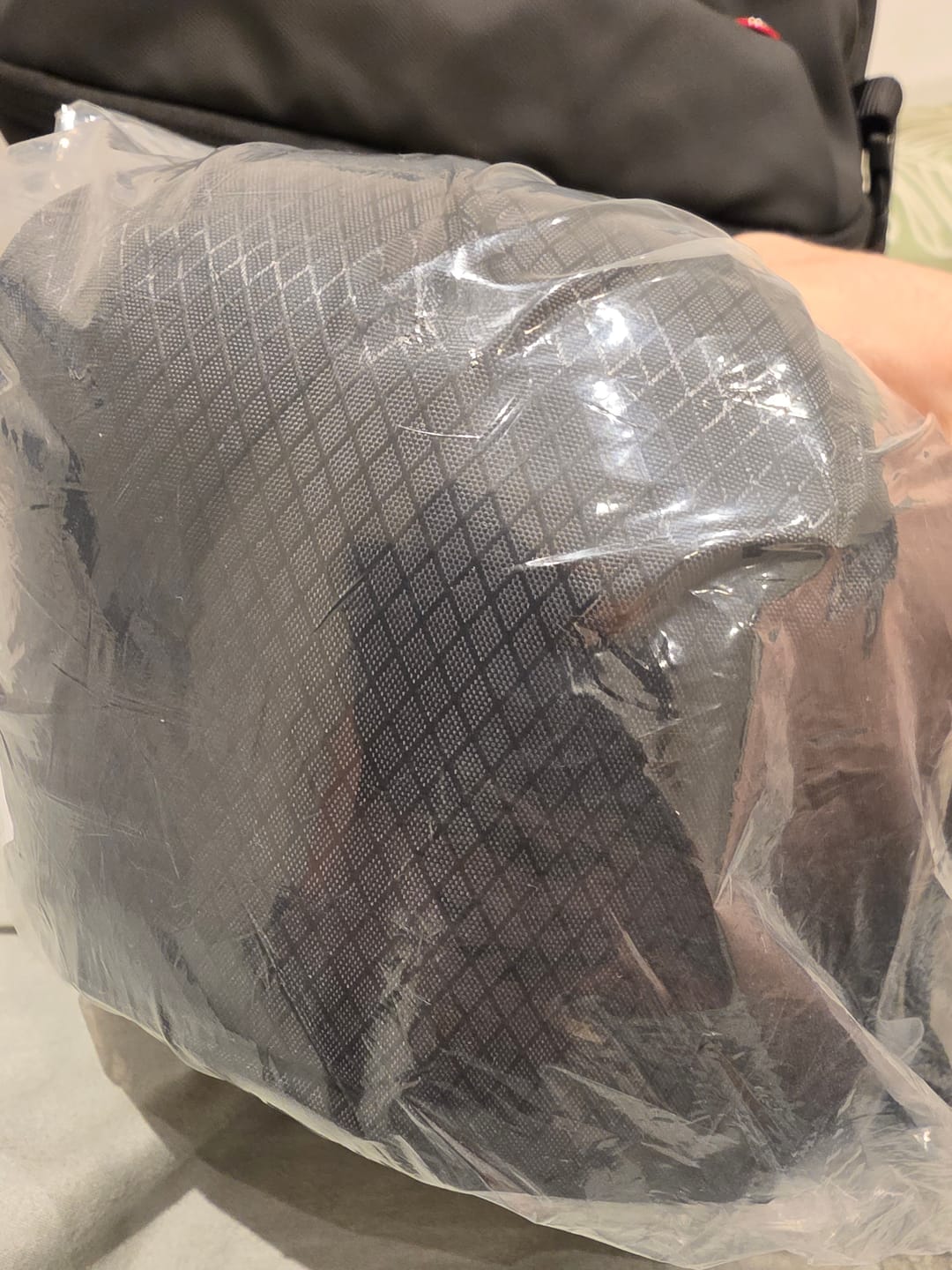 Customer photo review of Memory Foam Travel Pillow