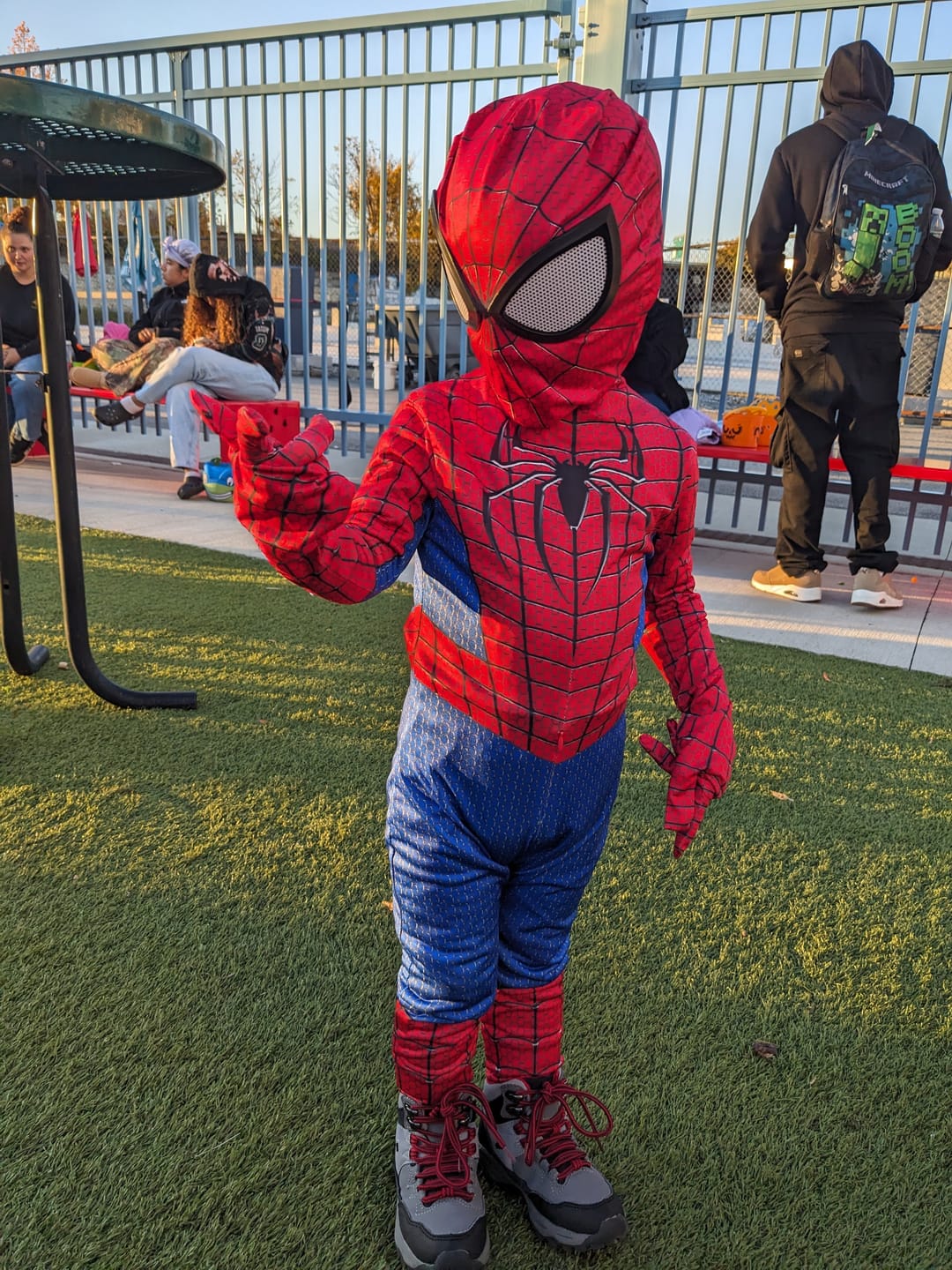 Customer photo review of Amazing Spider Man Suit Costume For Boys and Adults