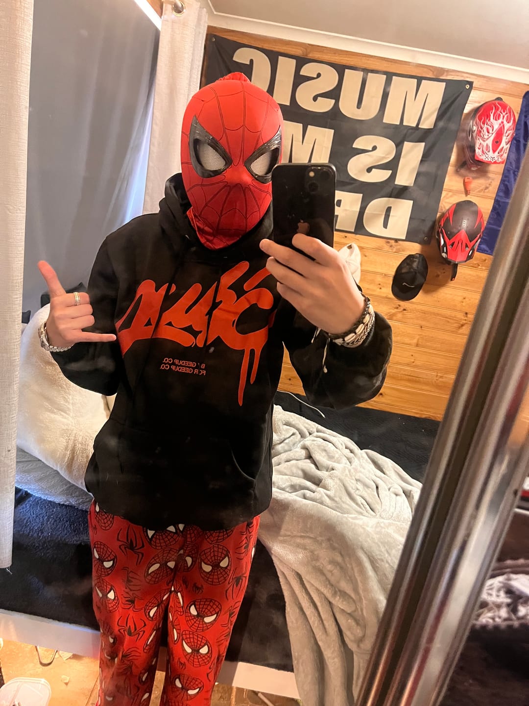 Customer photo review of The OG Spidey Gear™ - Winking Mask