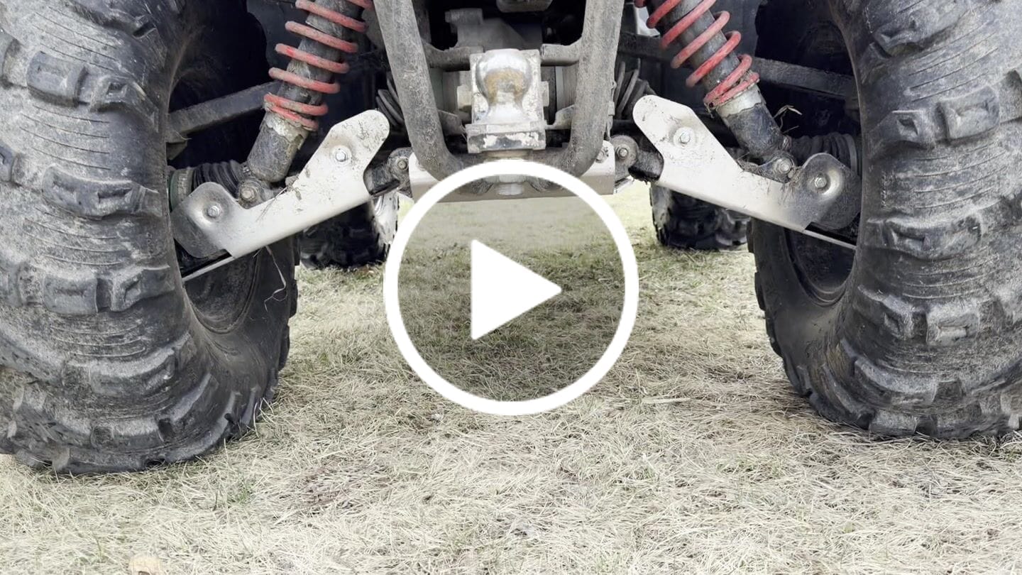 Customer video review of Full Frame Skid Plate Kit — Suzuki KingQuad 450/500/700/750 (2005—26)