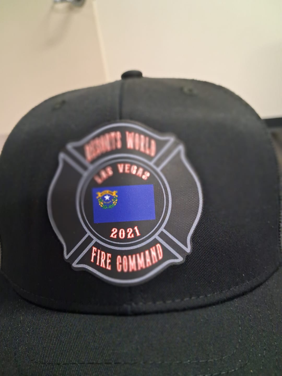 Customer photo review of Custom Full Color Maltese Cross Hat