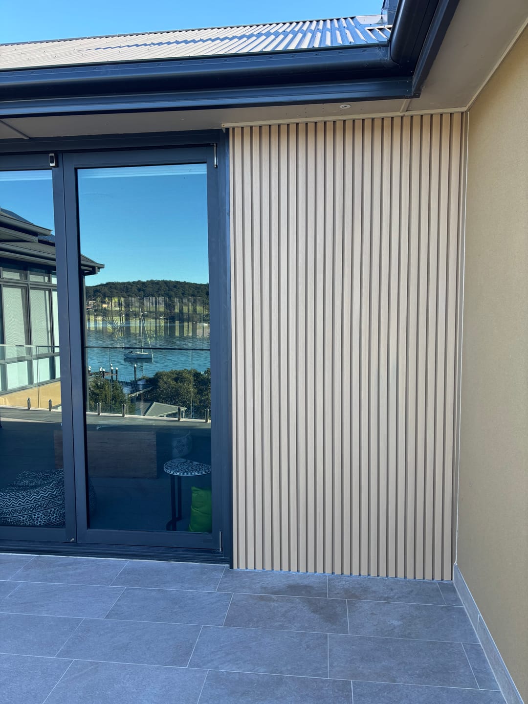 Customer photo review of Light Oak | Outdoor Panel