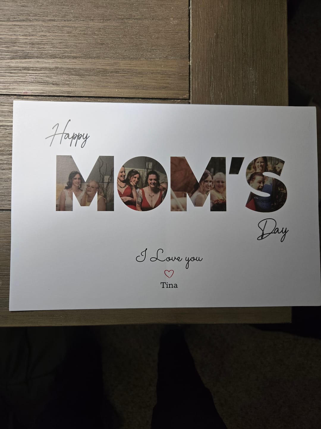 Customer photo review of Happy Mother's Day - Personalized Poster