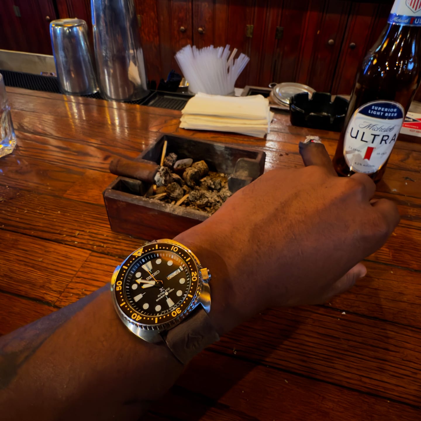 Customer photo review of W.O.E. Leather Single Pass Strap