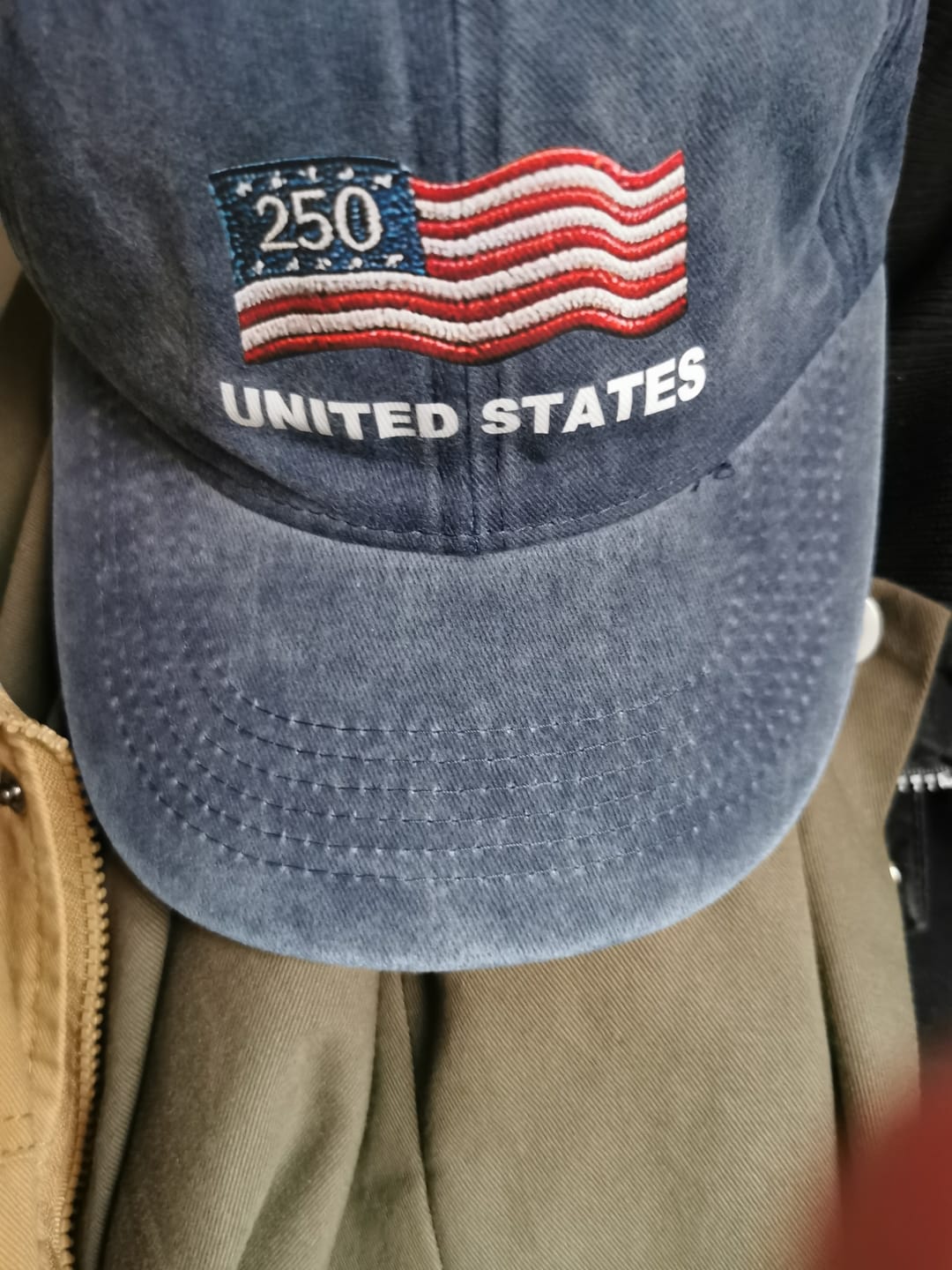 Customer photo review of 250th Anniversary - Personalized Flag Patriotic Classic Cap