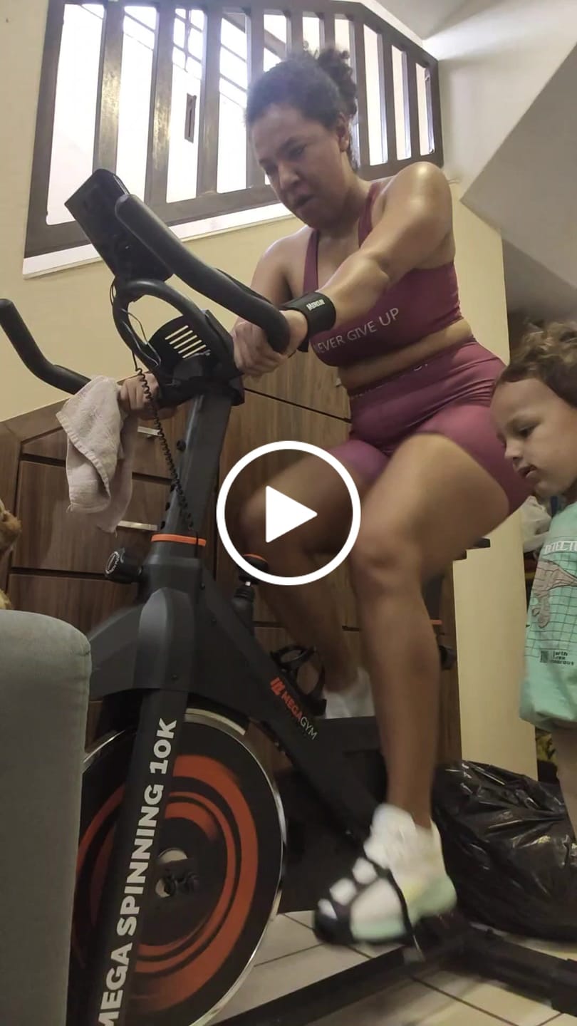 Customer video review of Bicicleta Ergométrica Bike Mega Spinning 10K