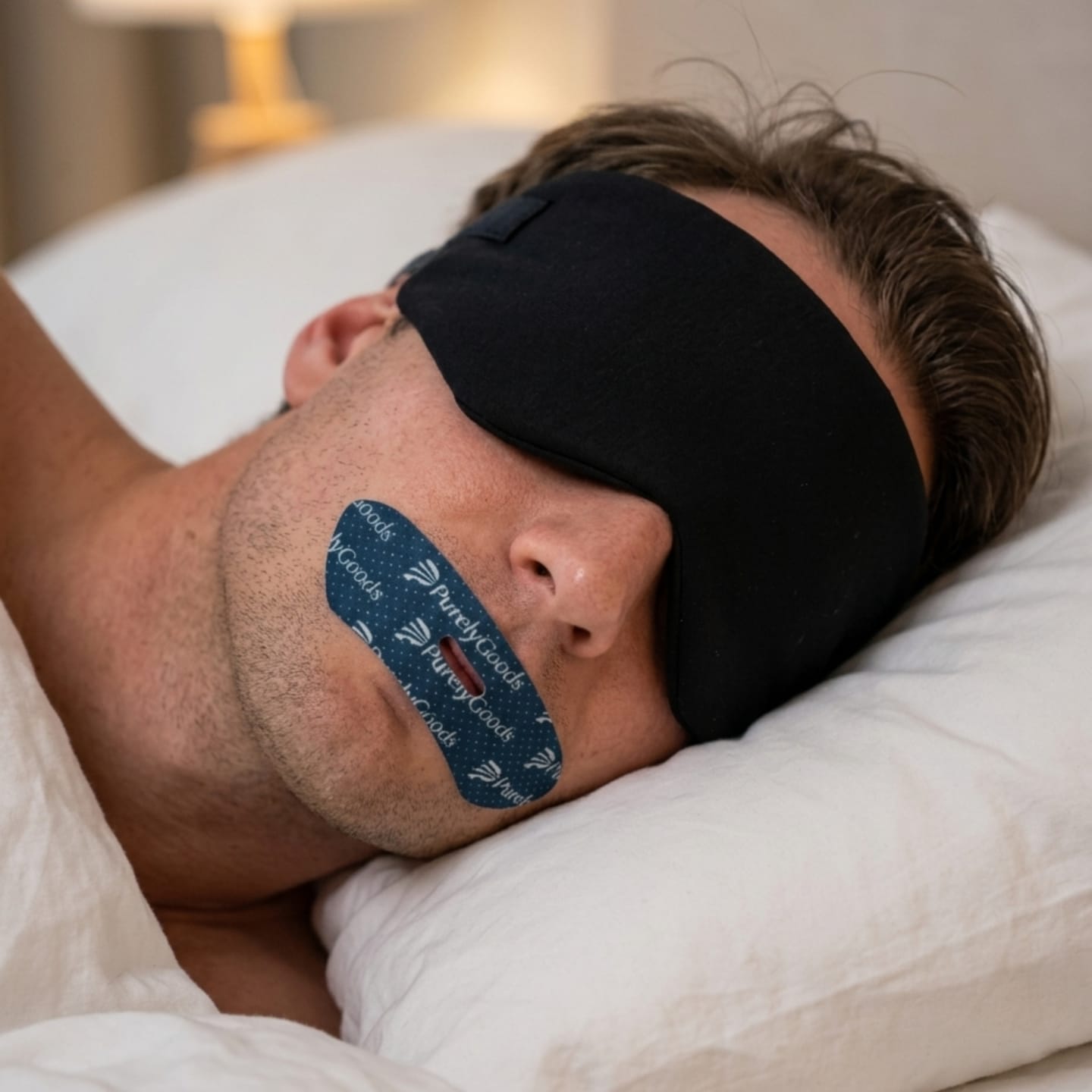 Customer photo review of PurelyGoods Slaapmasker Katoen - Zwart