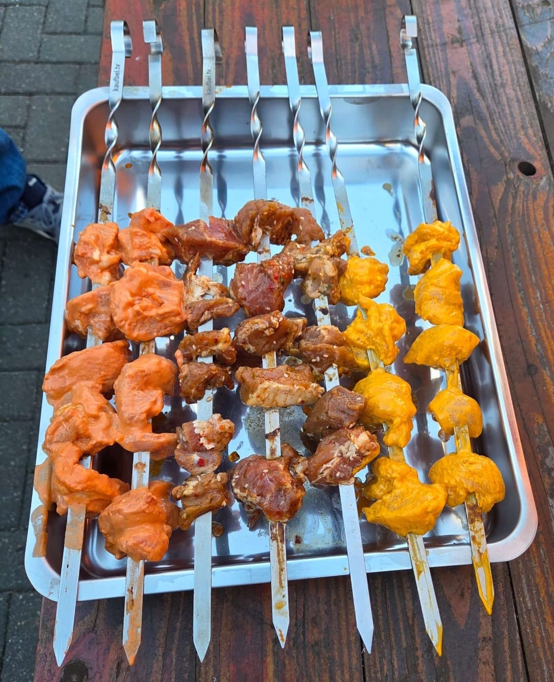 Customer photo review of Schweine-Schaschlik Yakuza – mariniert mit Teriyaki, Chili & Sesam | mySchaschlik