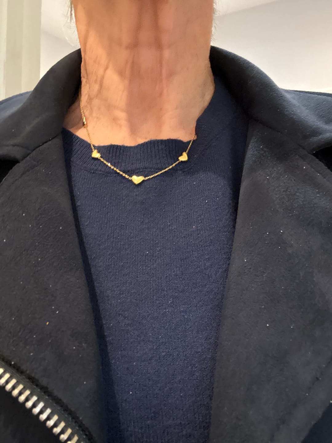 Customer photo review of Bubble Heart Multi Necklace
