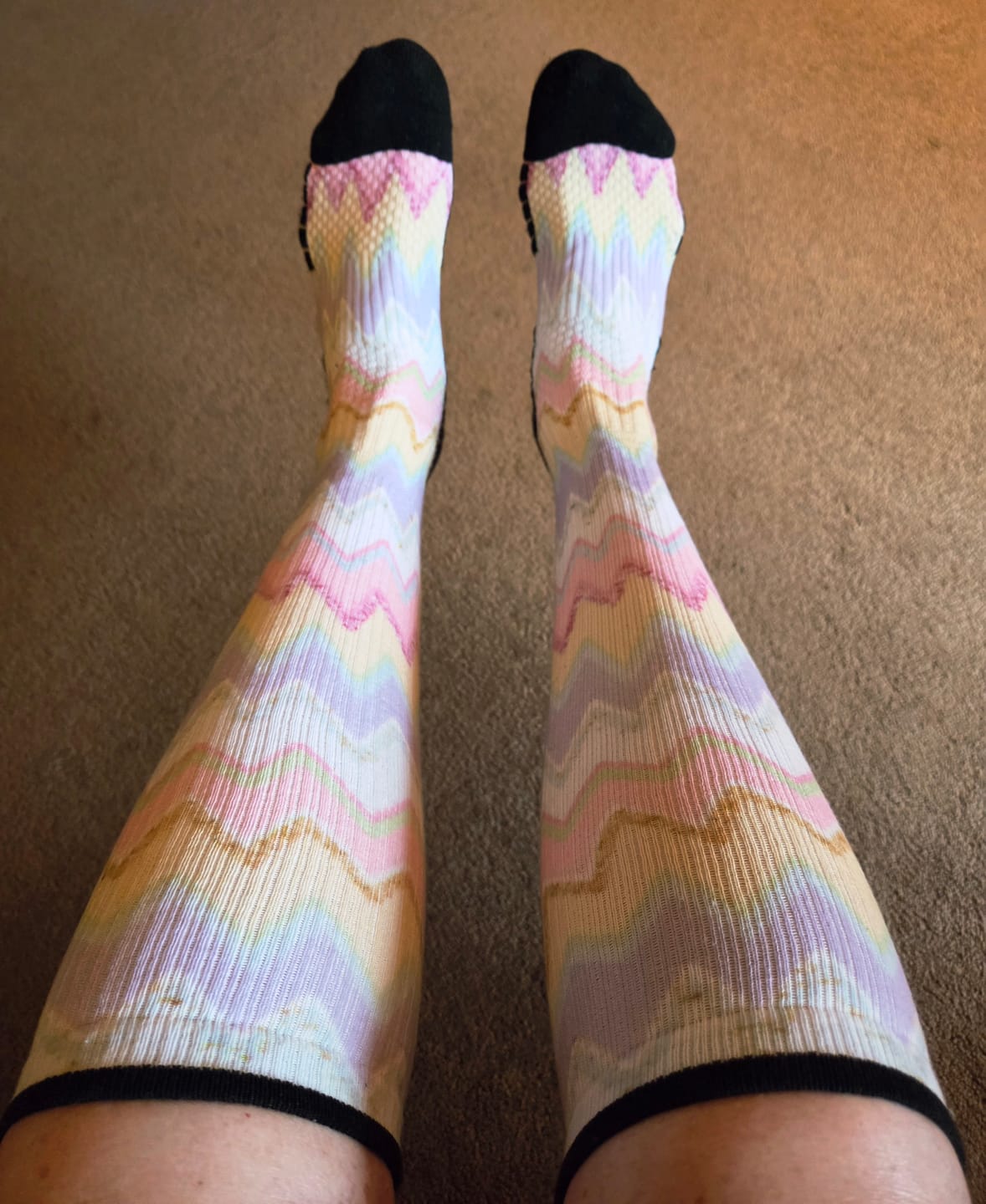 Customer photo review of Spring Zing Compression Socks