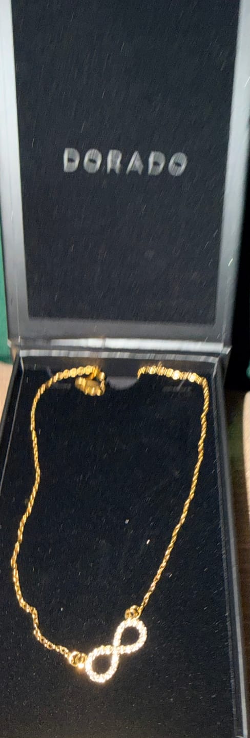 Customer photo review of Iced Infinity Necklace
