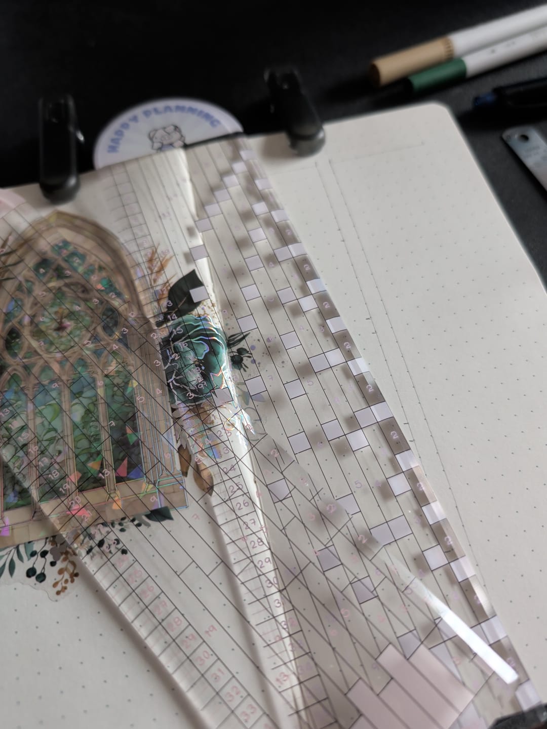 Customer photo review of Stationery Buddies Dot-Grid Rulers (Set of 2)