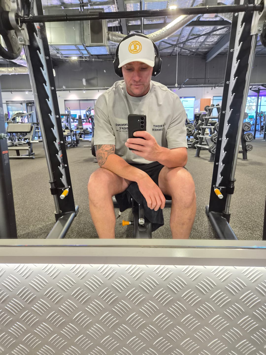 Customer photo review of A-FRAME HAT - WHITE GOLD