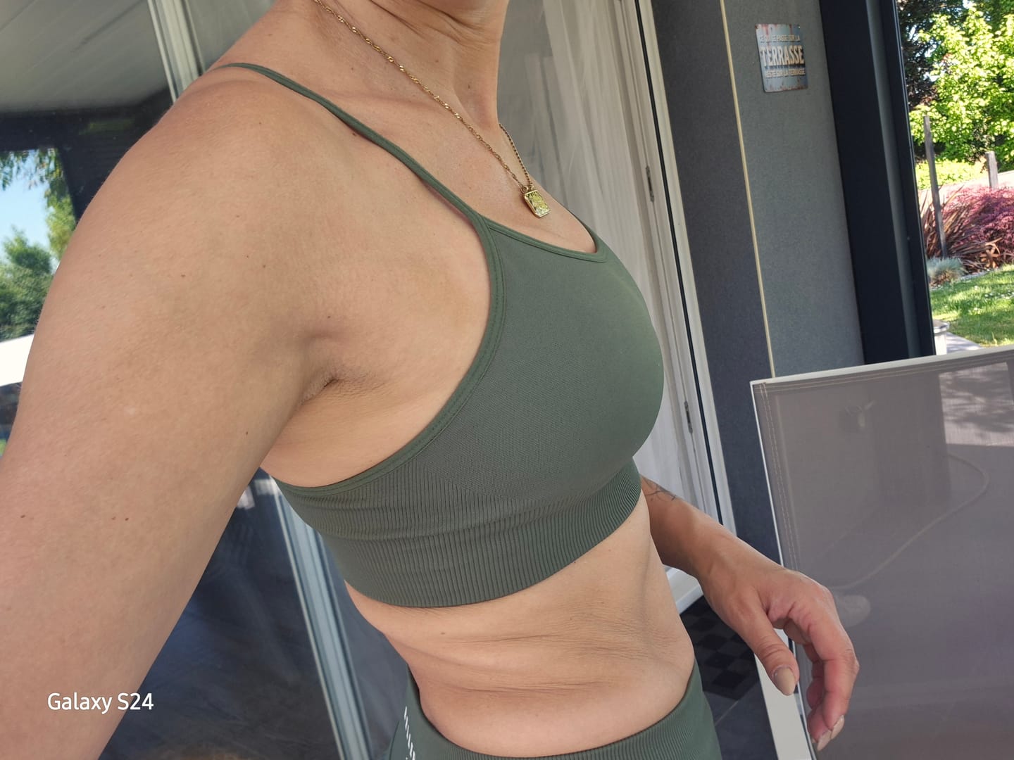 Customer photo review of Brassiere - Matcha