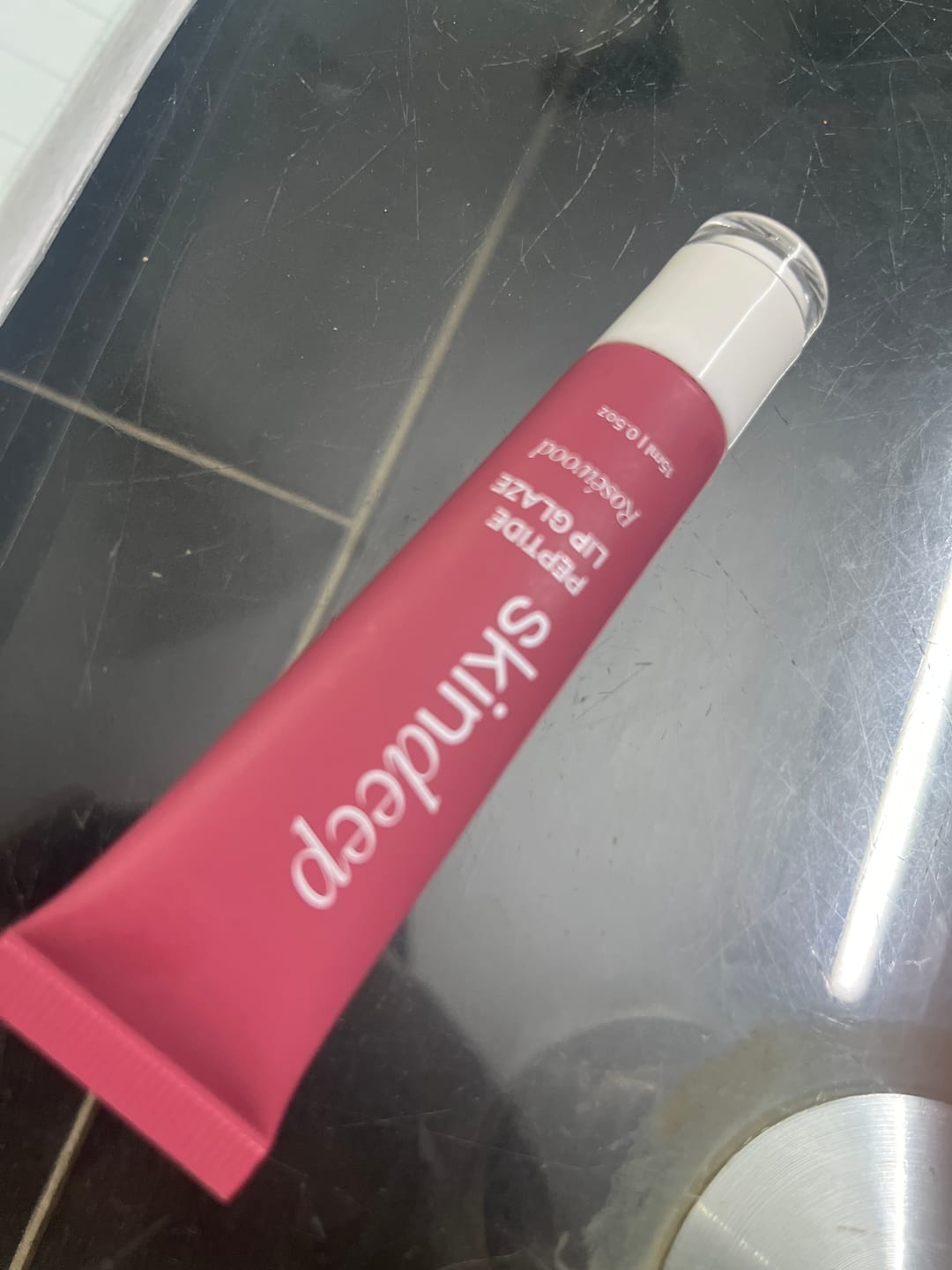 Customer photo review of » Peptide Lip Glaze (100% off)