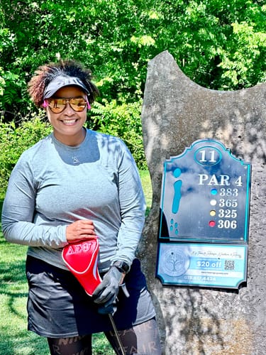 Customer photo review of Delta Golf Club Covers