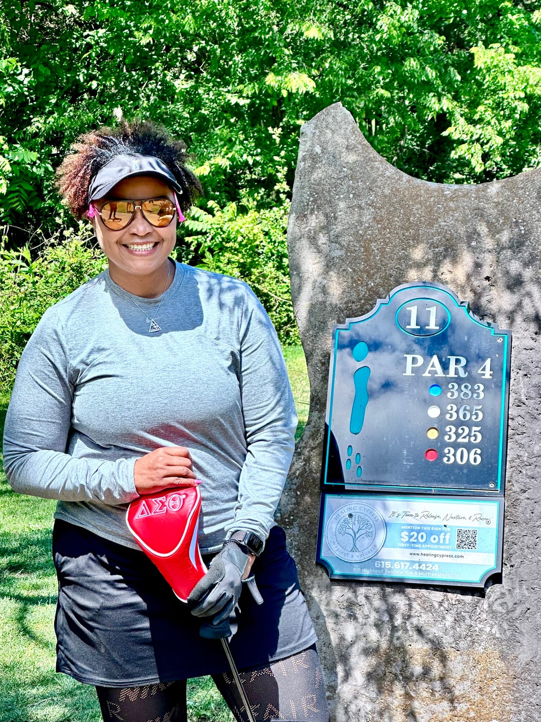Customer photo review of Delta Golf Club Covers
