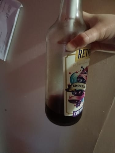 Customer photo review of Retro’s Grape Bubblegum Cordial 1L