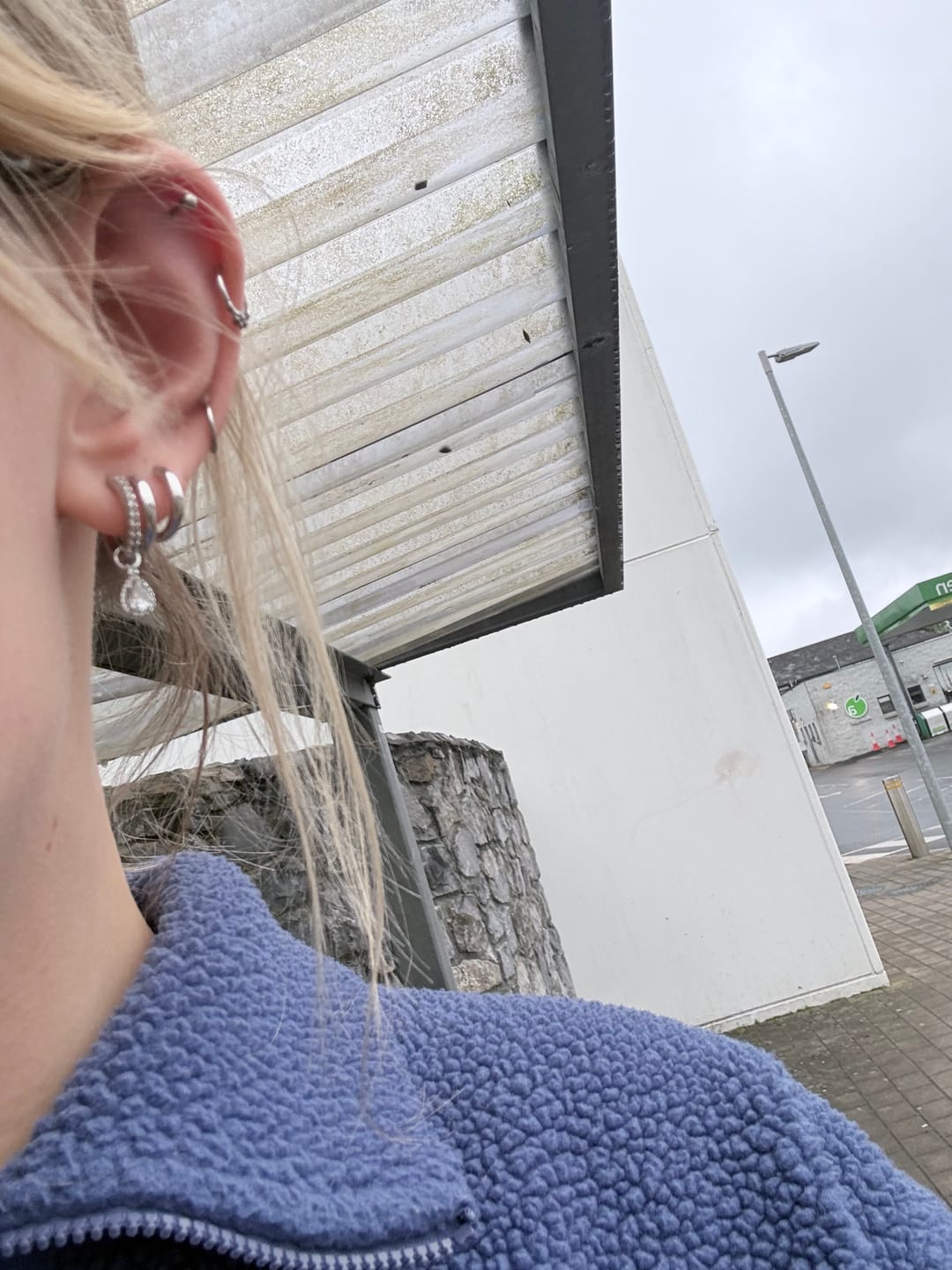 Customer photo review of Small Hoops in Silver
