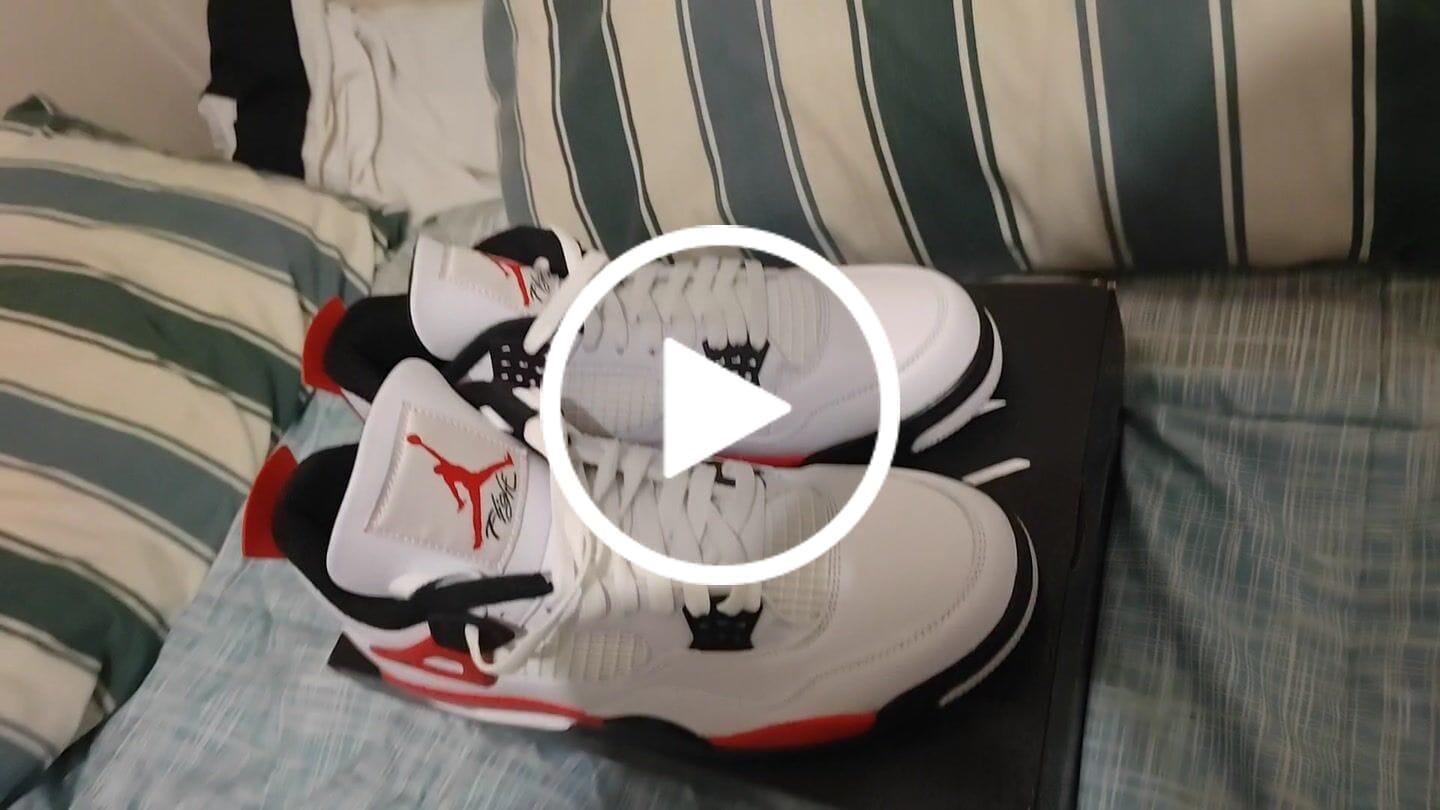 Customer video review of Air Jordan 4 Retro Red Cement