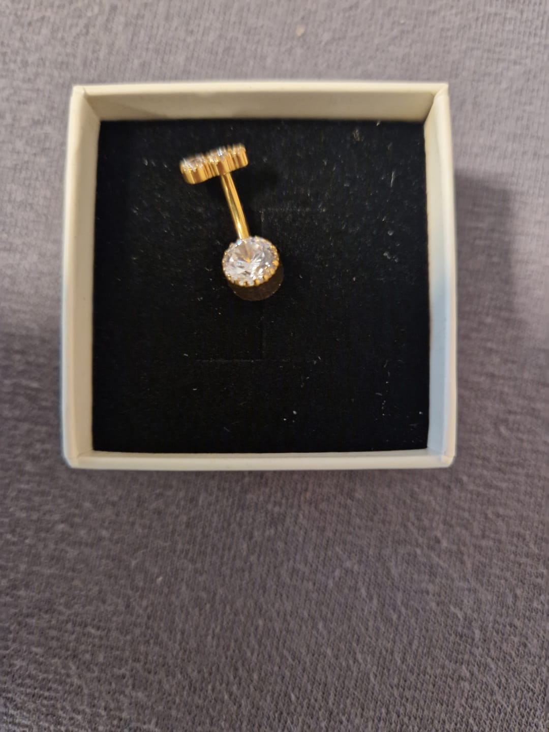 Customer photo review of Timeless Ivanna Belly Piercing - Titan