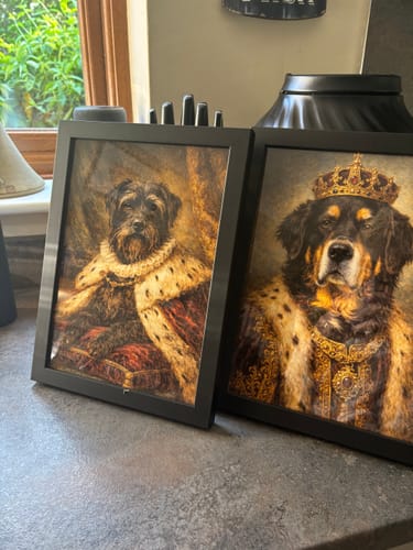 Customer photo review of Royal - Custom Pet Portrait