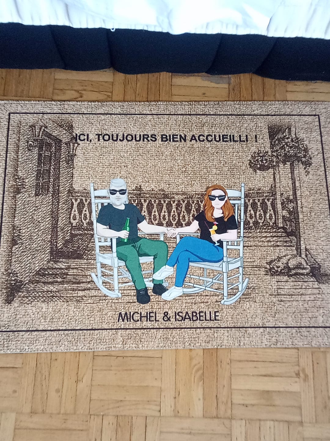 Customer photo review of Chez nous - Couple-Paillasson