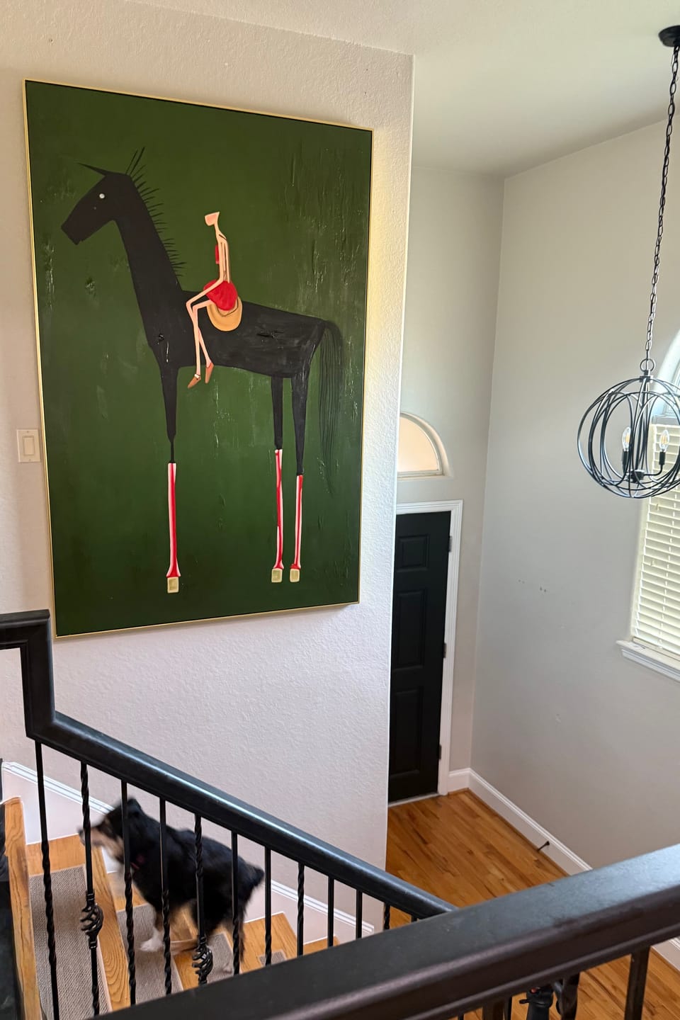 Customer photo review of Textured Equestrian Whimsy | Green Steed