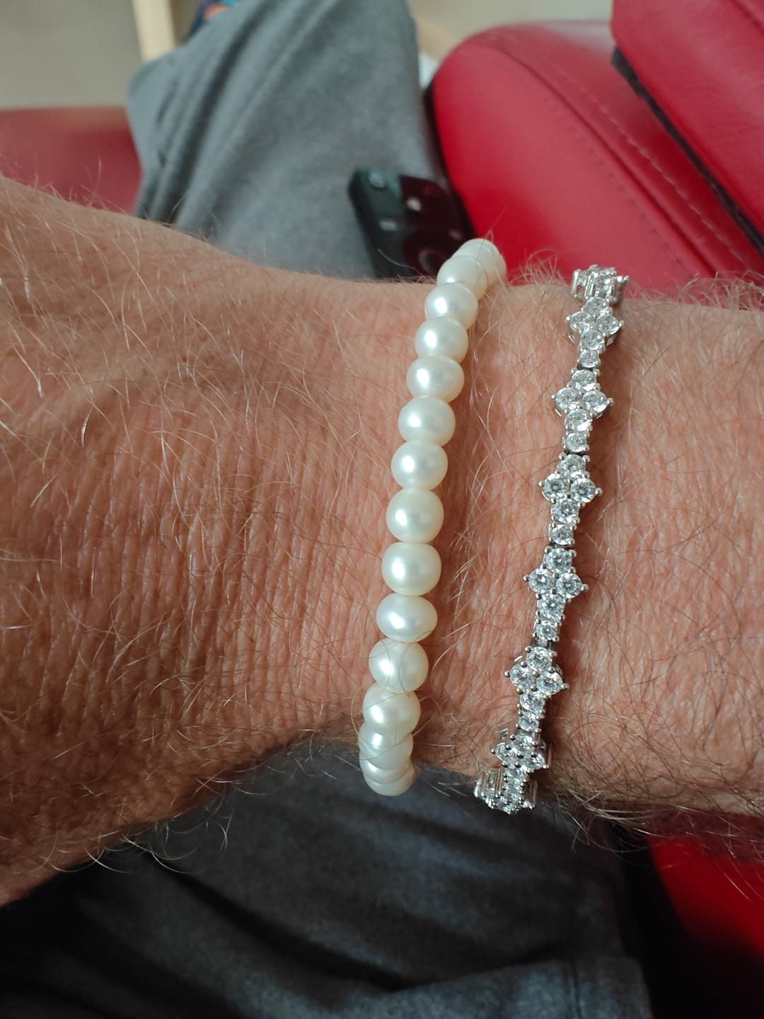 Customer photo review of HONEYCOMB BRACELET. - 3MM 925