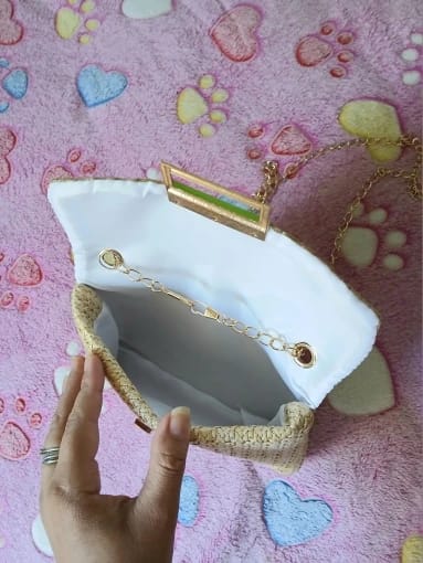Customer photo review of Sac à Bandoulière Femme Tissé Main Style Old Money Élégant - Sac Manon