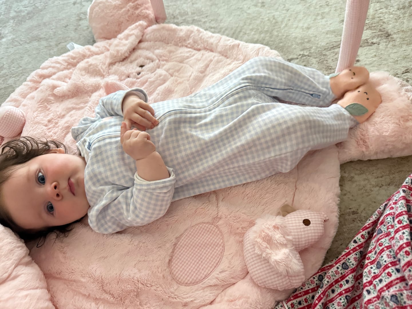 Customer photo review of Bear Playmat & Gym | Pink