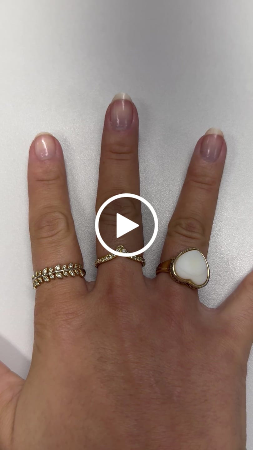 Customer video review of Anel Trinity Zircônia Banhado em Ouro 18K