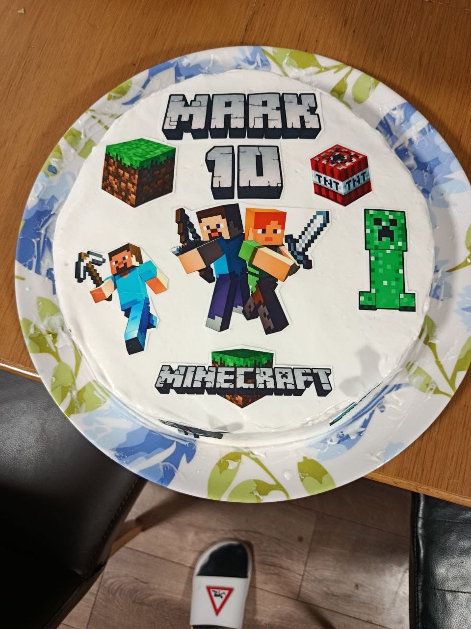 Customer photo review of Макет "Майнкрафт — герои и элементы" для пищевой печати А4