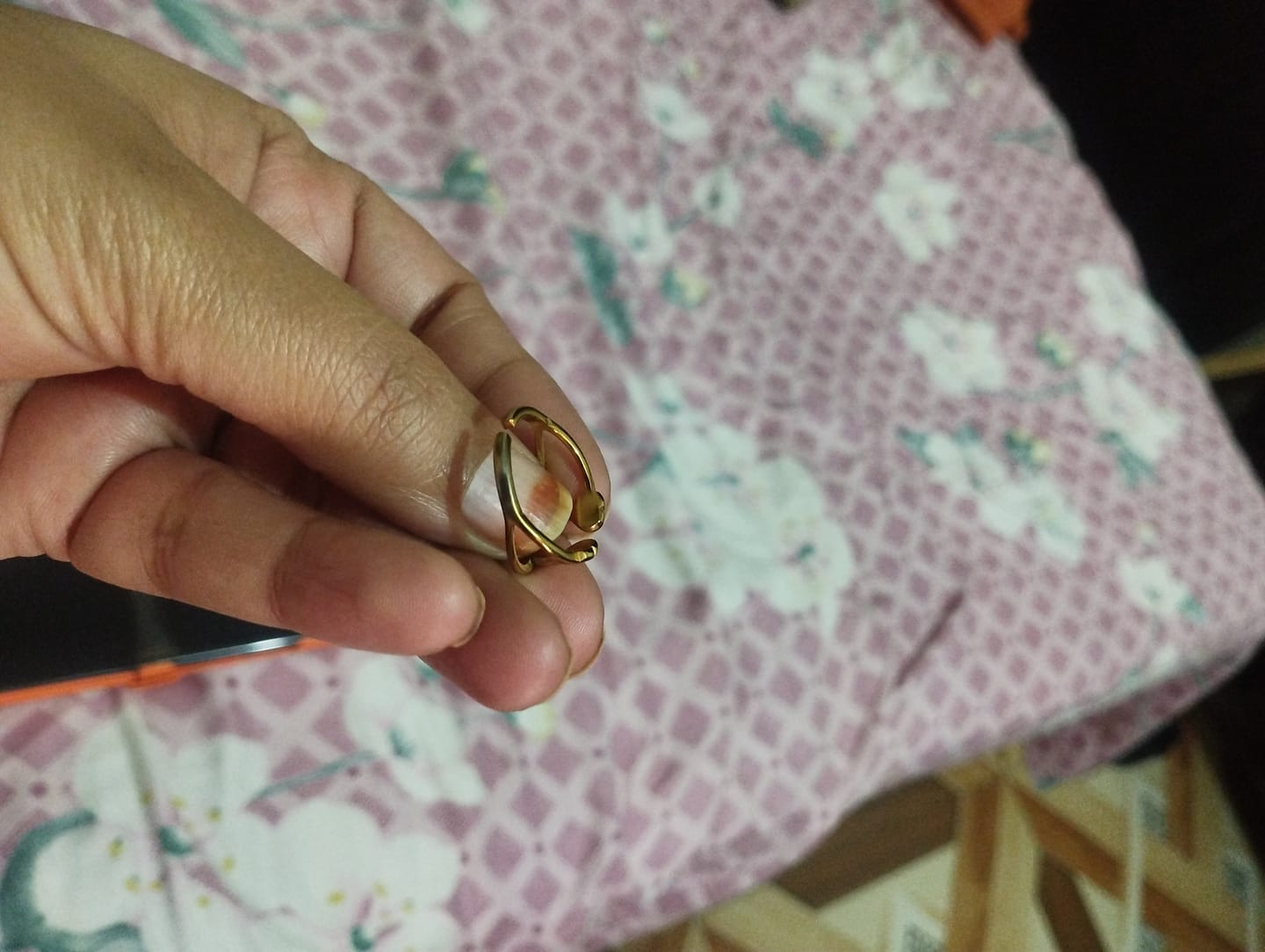 Customer photo review of Curved Cutout Design Ring