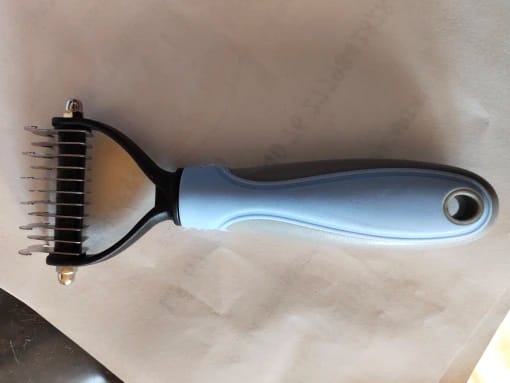 Customer photo review of FurFlow Dog Deshedding Undercoat Rake Brush | Ultimate Dog Grooming Tool