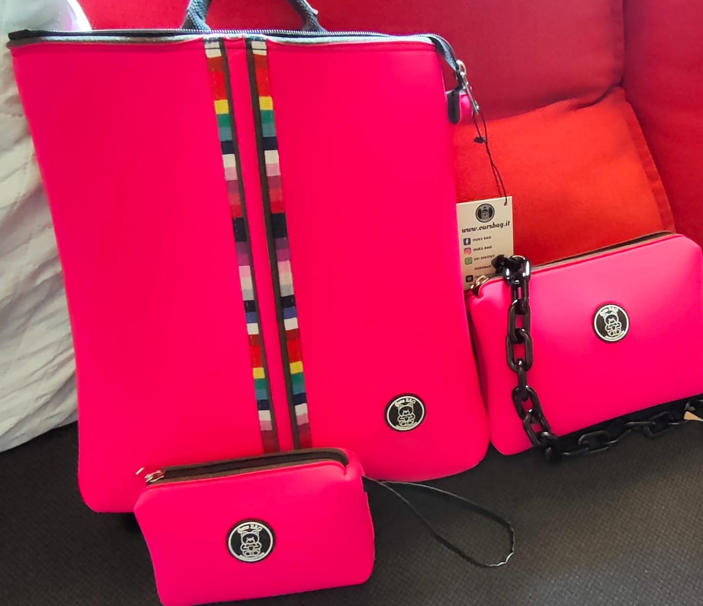 Customer photo review of TRIO | Zainetto + Pochette + Trousse