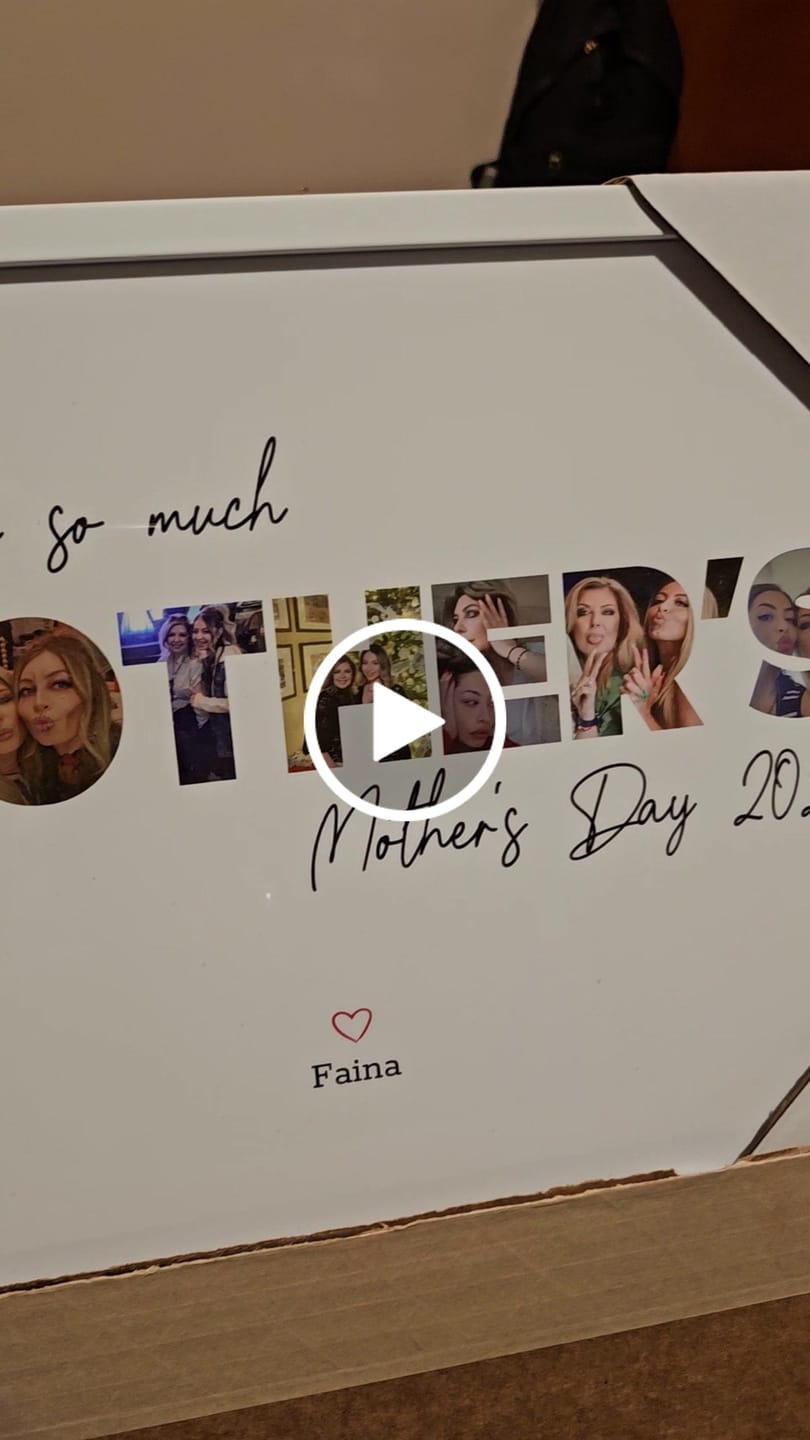 Customer video review of Happy Mother's Day - Personalized Poster