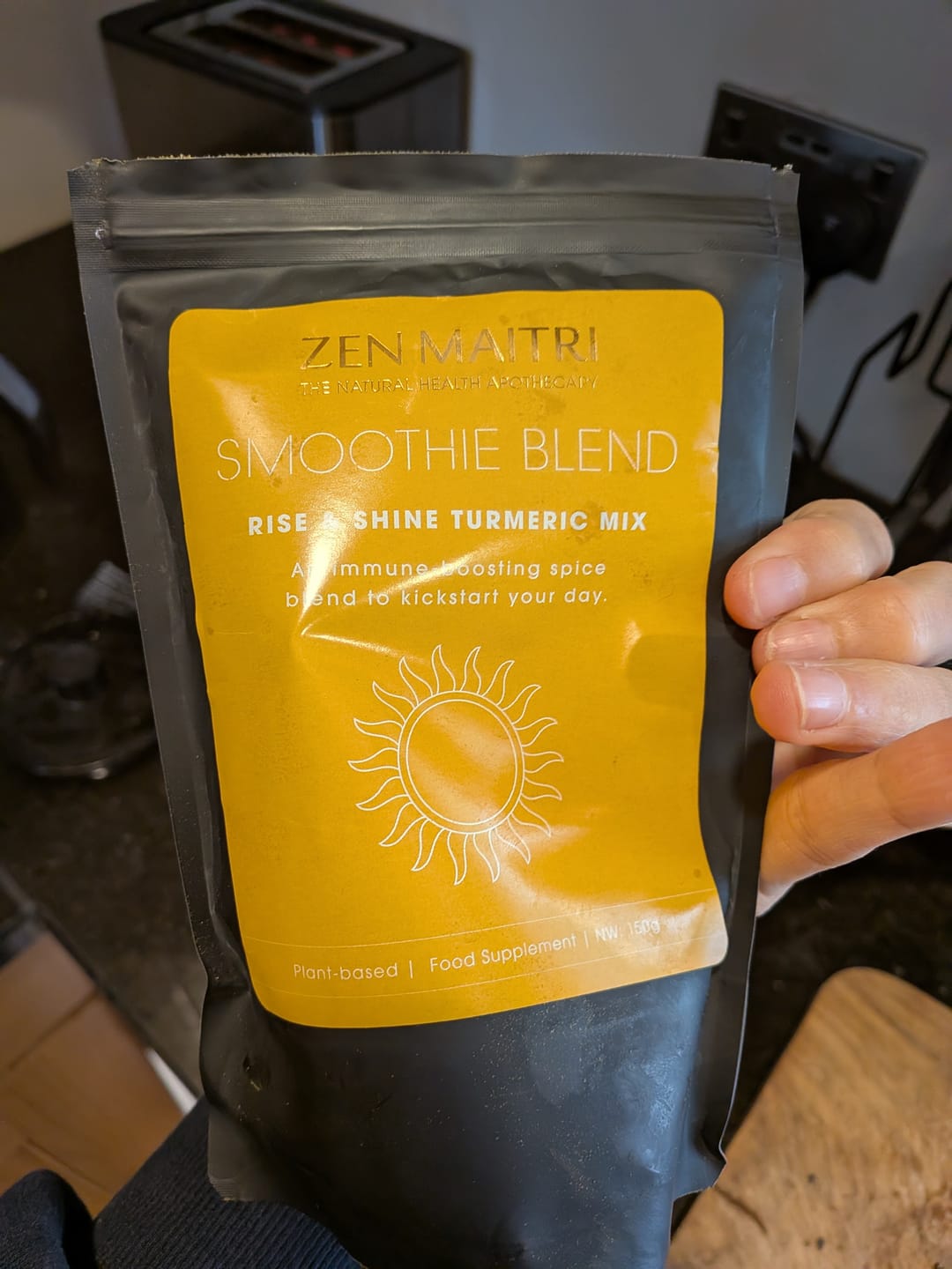 Customer photo review of Rise & Shine Turmeric Mix – Golden Latte Powder, 150 g