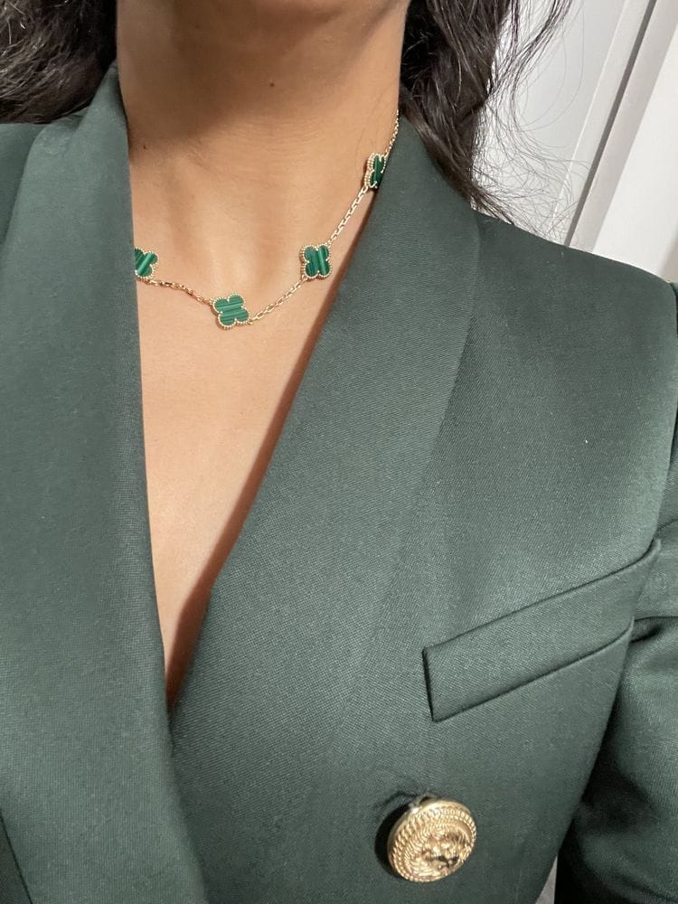 Customer photo review of MX four leaf clover necklace, 10 motifs