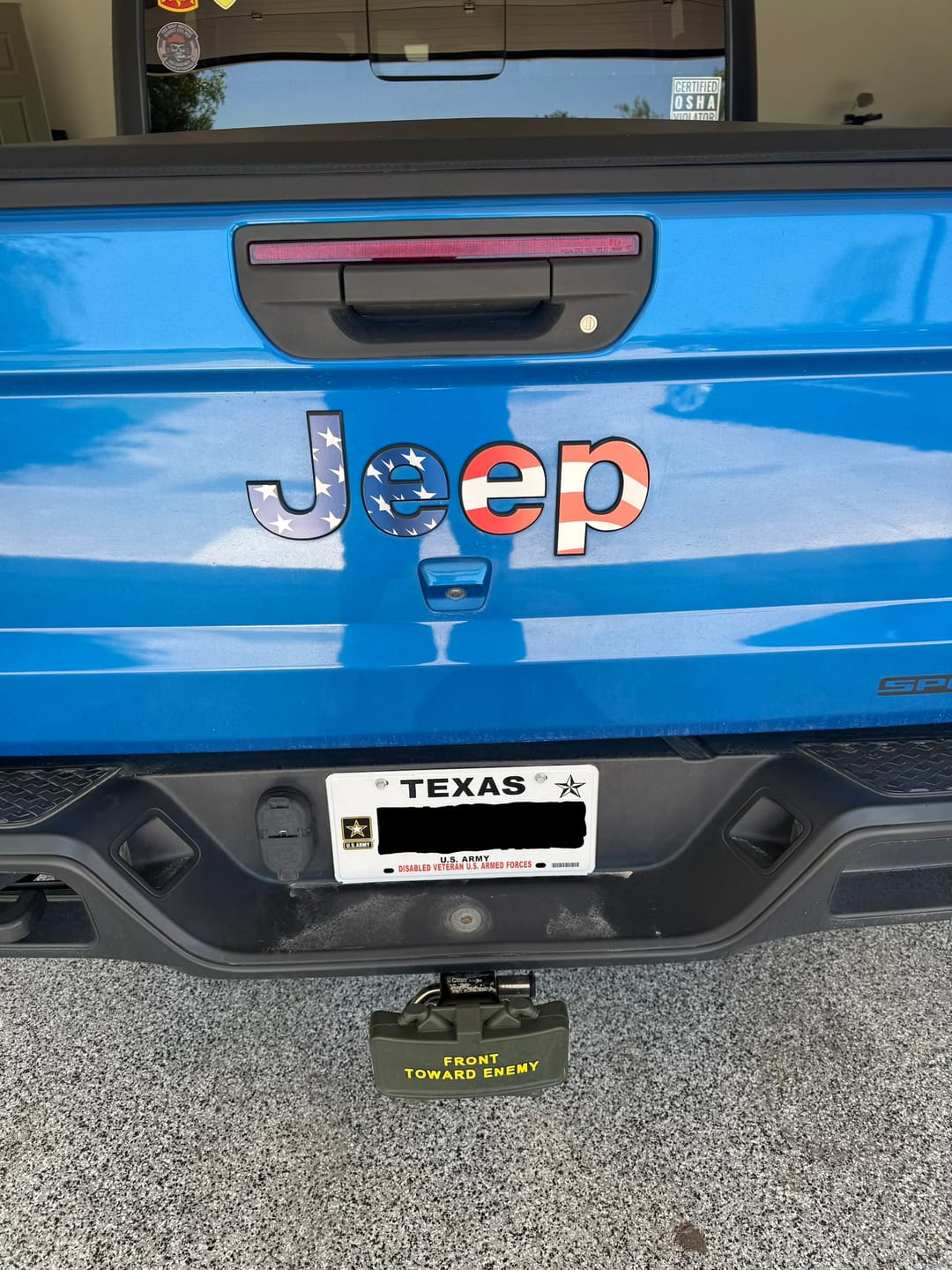 Customer photo review of JEEP Gladiator Emblem Overlay Decal Set | Fits 2020+ Jeep Gladiator
