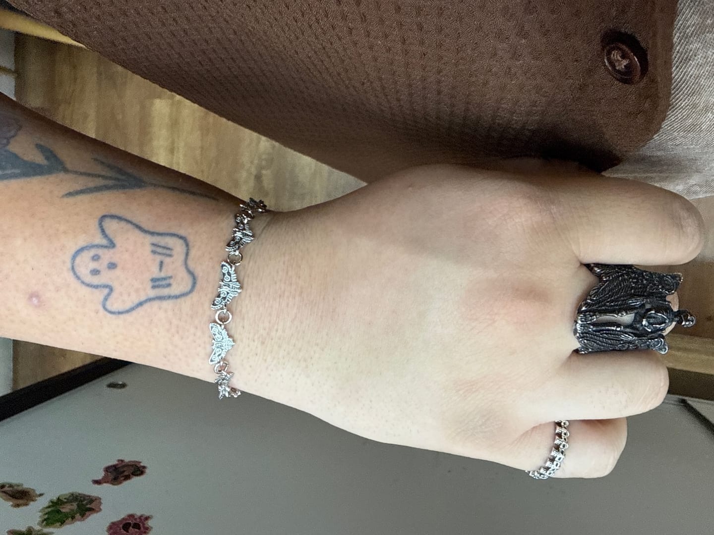 Customer photo review of MOTH BRACELET