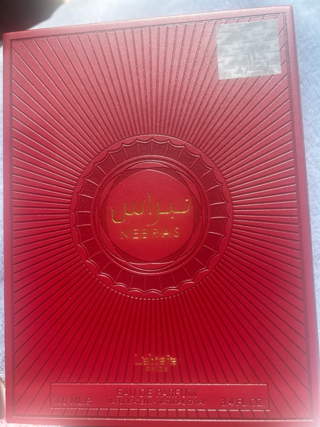 Customer photo review of Nebras Eau De Parfum 100ml - Lattafa