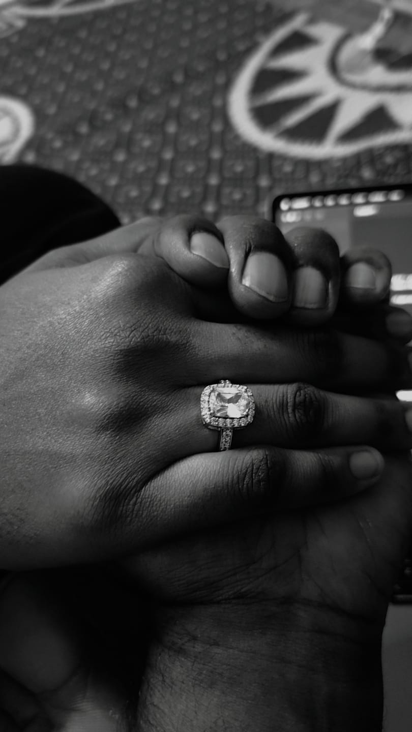 Customer photo review of Silver Classic Solitaire Ring