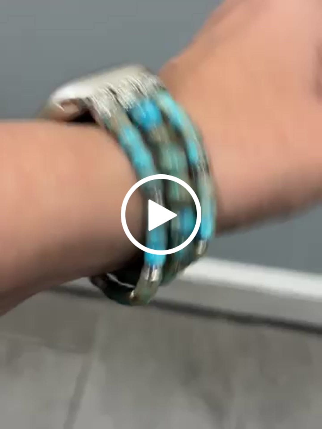Customer video review of Imperial Jasper Stretch Apple Watch Strap