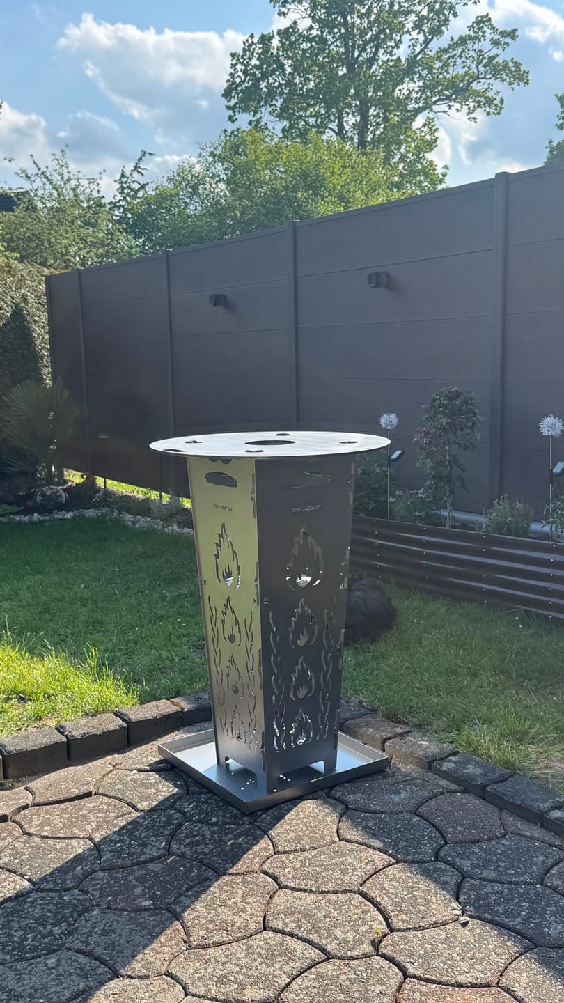 Customer photo review of Feuerkorb FireDesire Grill Pro 80cm + Grillplatte + Ascheschale