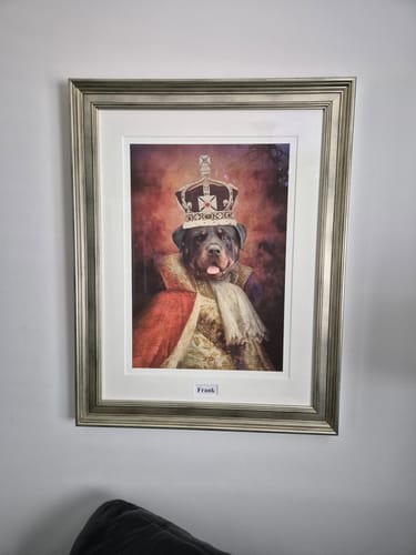 Customer photo review of The Princess - Custom Pet Portrait