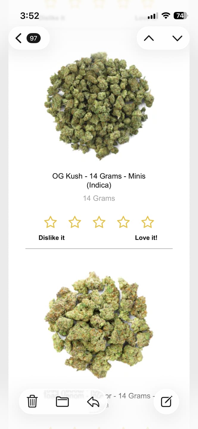 Customer photo review of OG Kush - 14 Grams - Minis (Indica)
