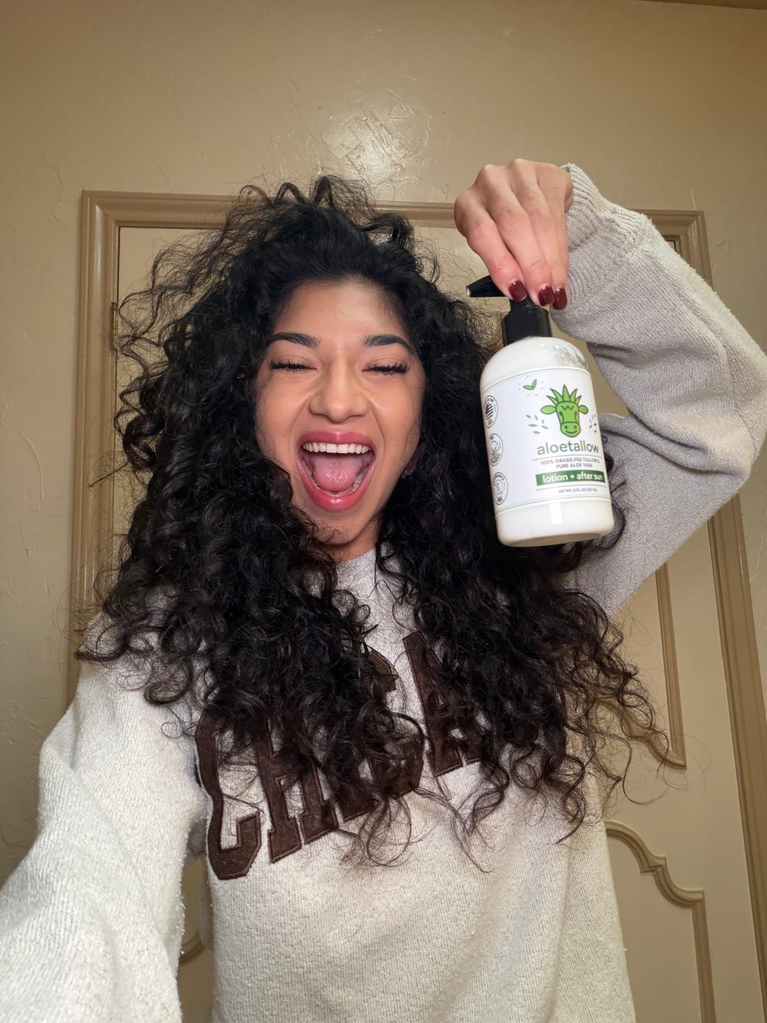 Customer photo review of AloeTallow Clean Hydration Lotion - Tallow + Aloe | 8 Clean Ingredients