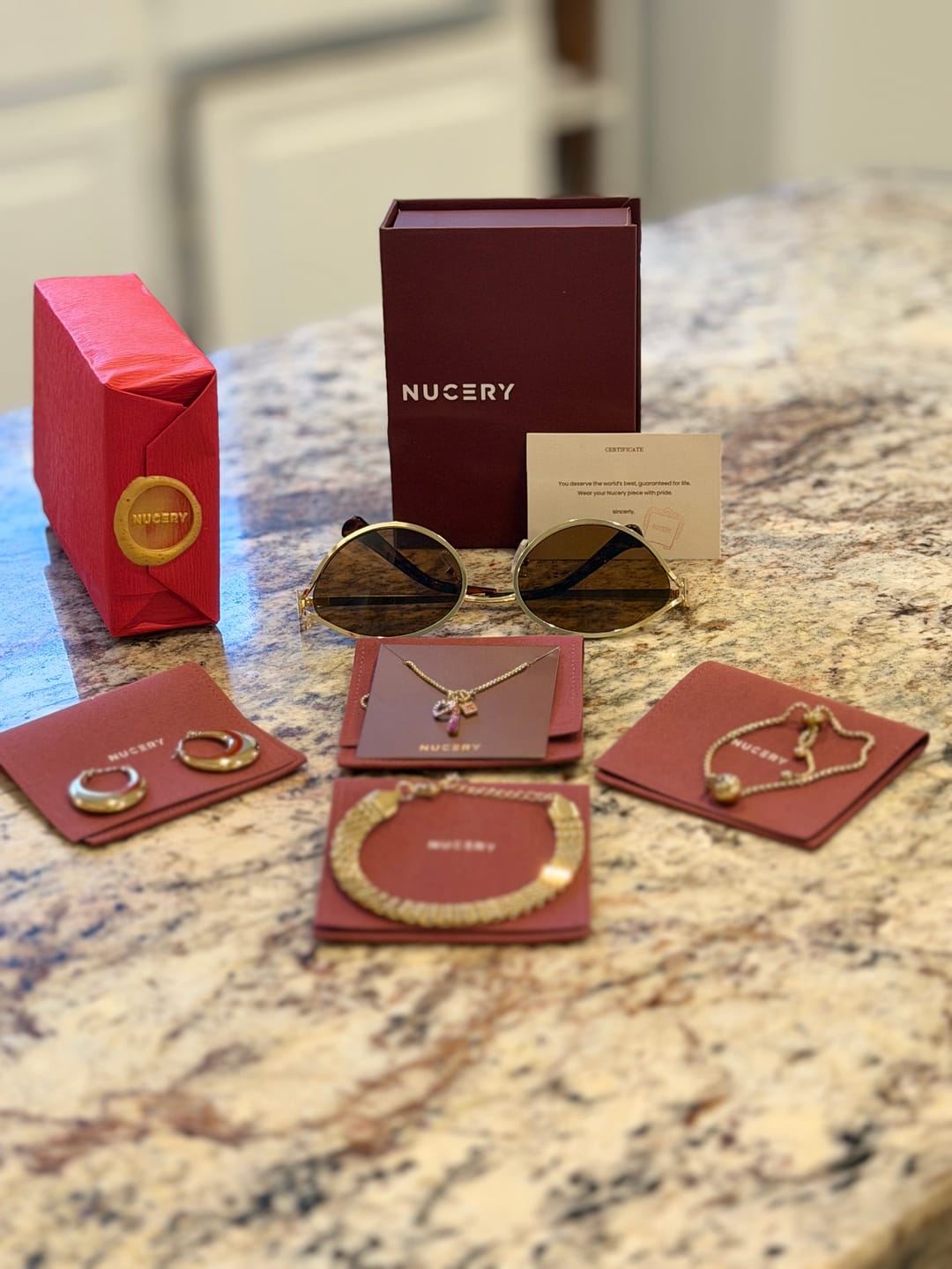 Customer photo review of Blossom earrings